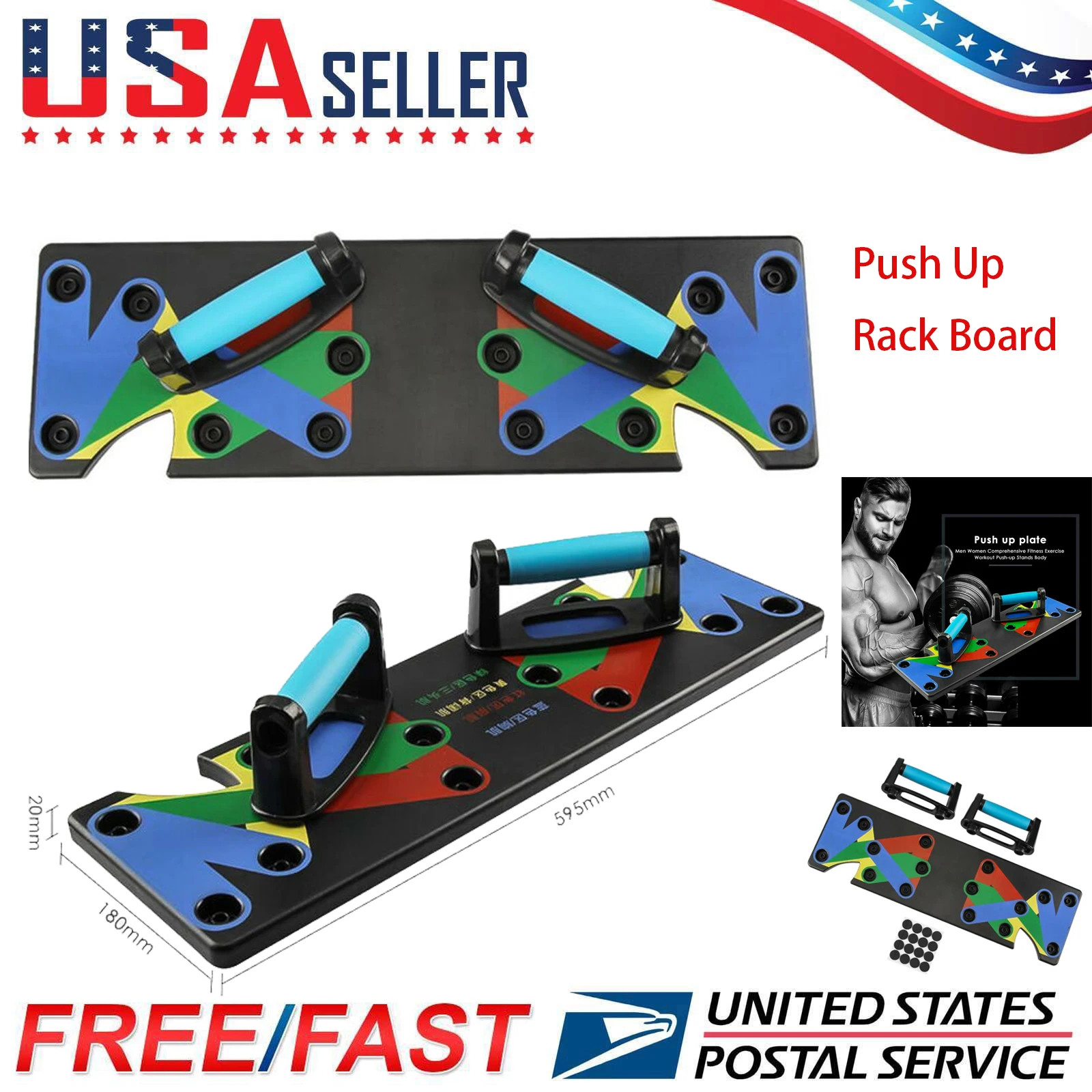 

9 in 1 Push Up Rack Folded Board Set Men Women Fitness Training Abdominales Chest Muscle Exercise Equipment Sport Home Gym