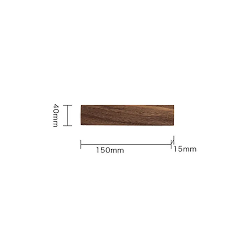 Brown 15CM 40 см деревянная Магнитная подставка для ножей настенный металлический нож для Магнитная подставка для ножей сумка для ножей подставка для кухонных ножей - Цвет: Brown 15CM