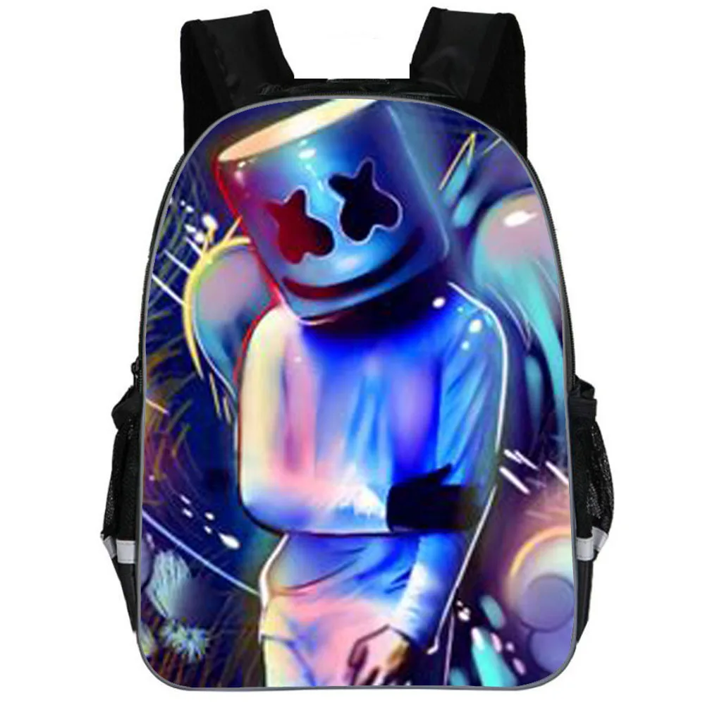 school bag 1 pcs Школьный рюкзак для детей Marshmello сумка Молодежный большой школьный рюкзак для мальчиков/девочек Детский Рюкзак Bookbag - Цвет: school bag 1 pcs