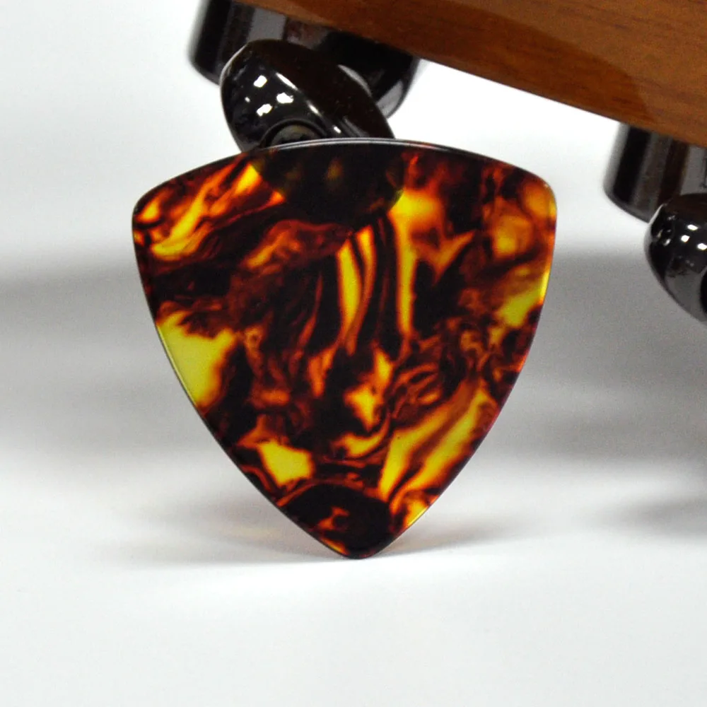 

Lots of 100 pcs Rounded Triangle Big Size Medium 0.71mm Celluloid Guitar Picks Tortoiseshell