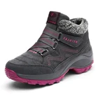 Зимние походные ботинки для женщин из натуральной кожи, Нескользящие уличные походные ботинки, треккинговые ботинки, водонепроницаемые кроссовки, спортивная обувь для кемпинга