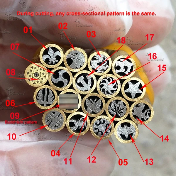 5 мм * 45 мозаичный гвоздь ручные заклепки узорные винт для ножа ручка инструмента