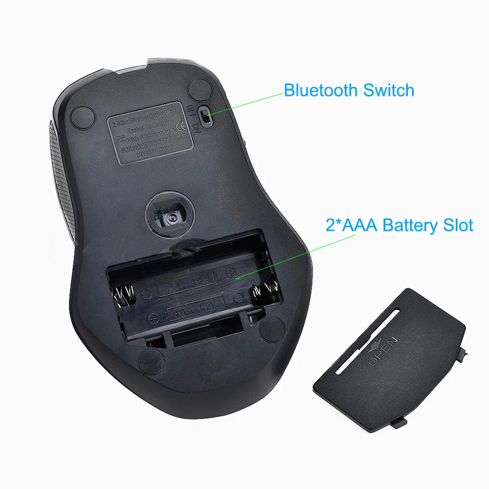 CHYI Bluetooth Мышь Erogonomic Беспроводной 6D BT 3,0 мышей 800/1200/1600 Точек на дюйм 5 кнопки Колесо прокрутки Оптическая ratones для портативных ПК