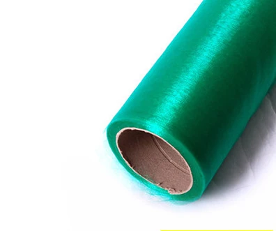 Deep green 70 см в ширину* 50 ярдов длинные Хрустальные органзы многоцветные рулонные Тюлевая ткань драпировки для свадьбы фон день рождения украшения - Цвет: Deep green