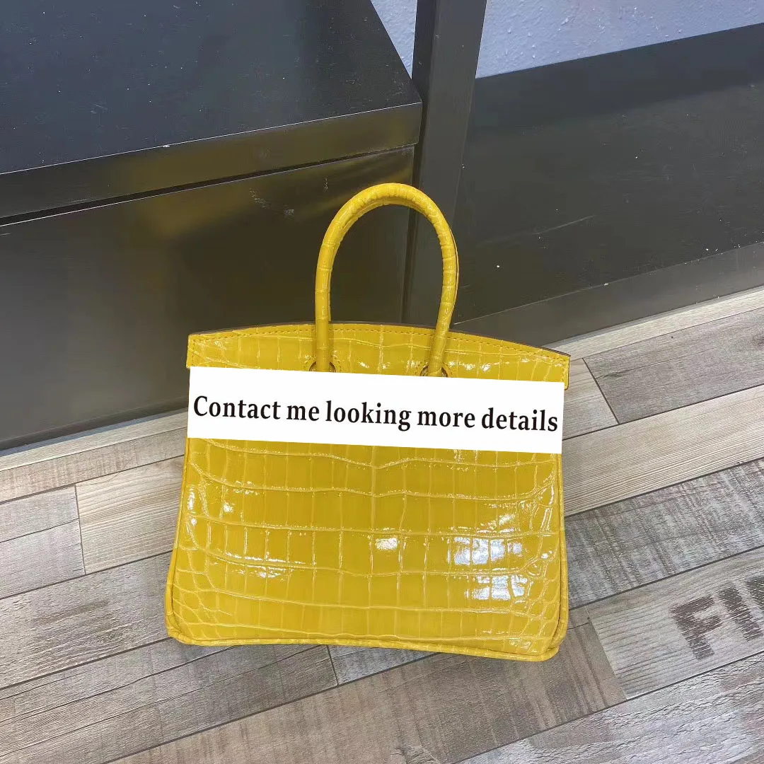 

Genuine Leather Luxury Handbags Women Bags Designer Bolsas De Mujer Crossbody Shoulder Bags for Women Crocodile Pattern