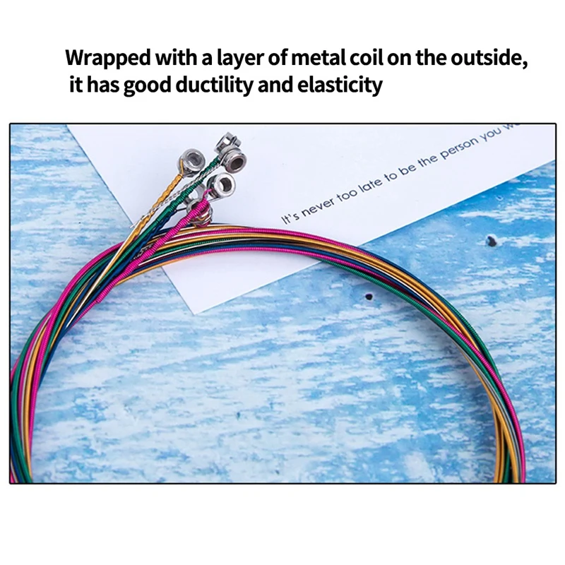 6 teilesatz akustische gitarre string ersatz stahl string für musical instruments elektrische bass gitarre zubehör free global shipping