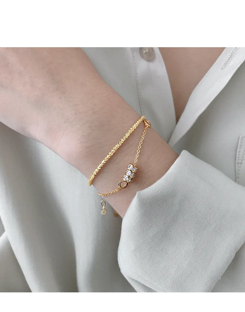 SHANICE Genuine 925 Sterling Silver Chain Punk Temperament small star cauliflower Bracelets for Women Fashion Simple Wrist