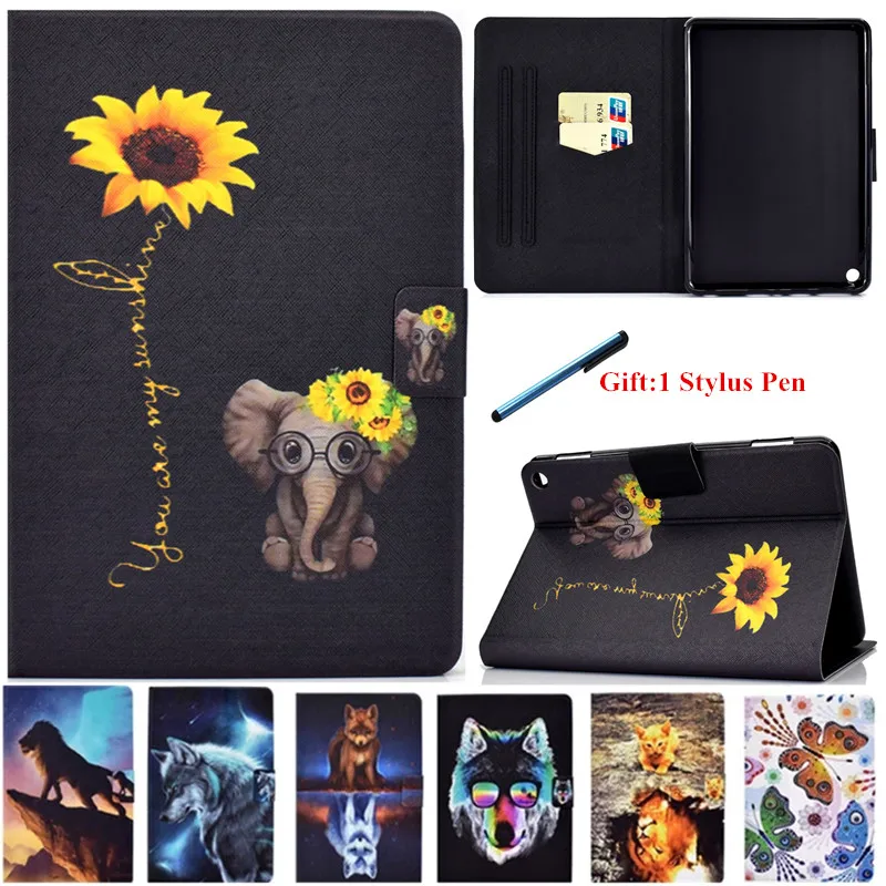 

Для Amazon Fire HD10 HD 10 Plus 2021 чехол Kawaii Мультфильм окрашенный Тонкий Магнитный чехол для Funda Amazon Fire HD 10 Plus чехол 2021