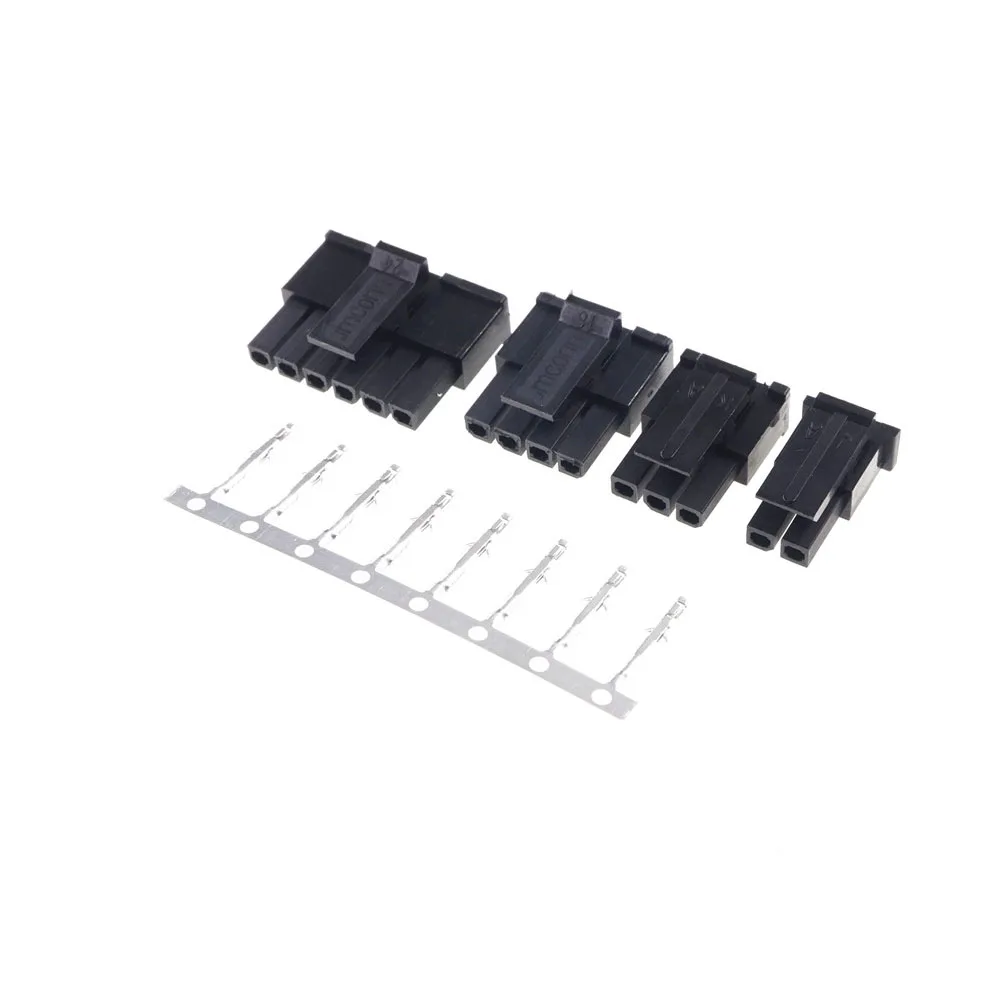10 шт. разъем Micro Fit 3 0 мм Однорядный Штекерный корпус 1x2 2 Pin 4 5 6 7 8 Pin/соответствующий