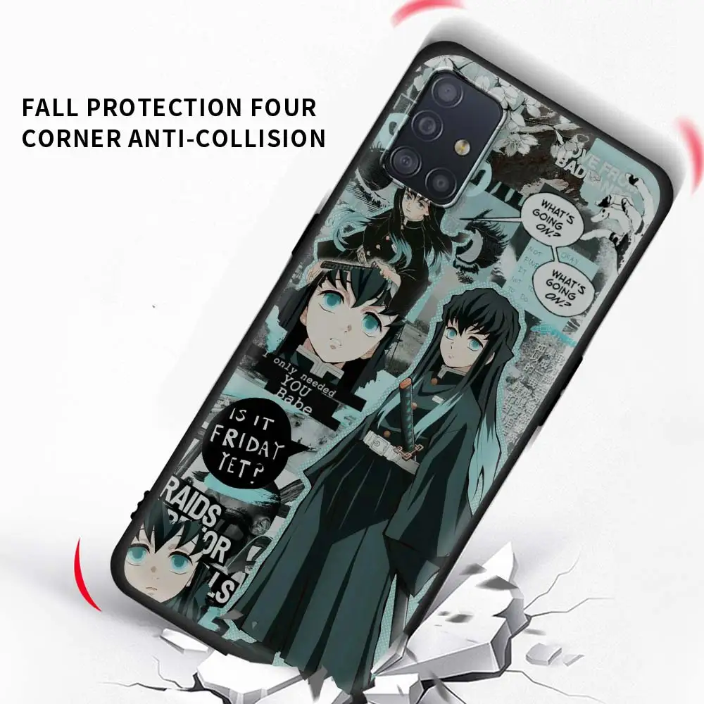 

Kimetsu Demon Slayer Phone Case for Samsung Galaxy A51 A71 A01 A11 A21 A21s A31 A41 A42 5G A50 A10 A20e Back Cover Soft Coque