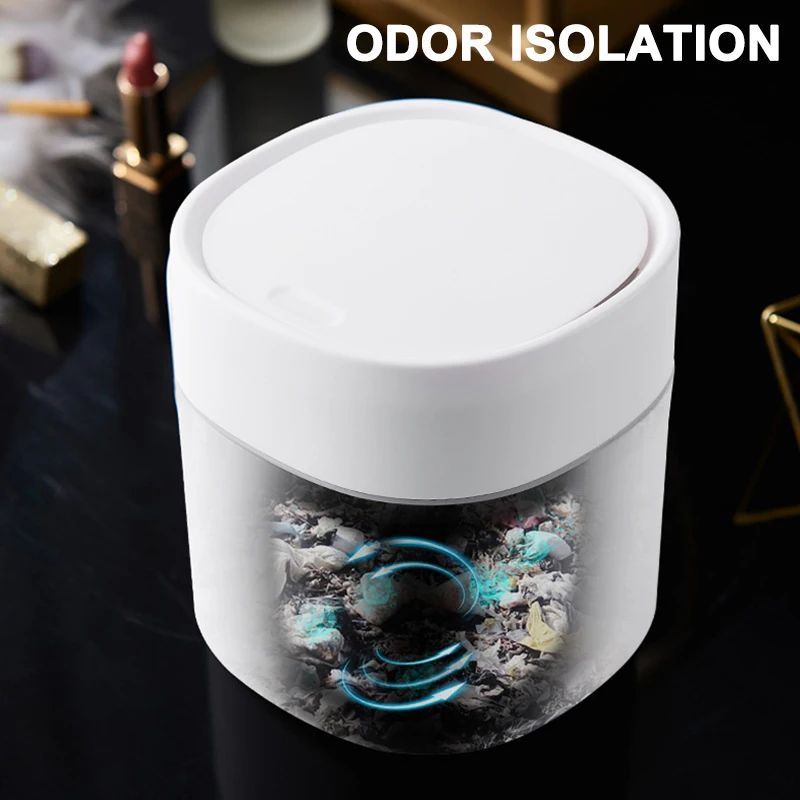 Мини мусорная корзина Настольная с крышкой маленькая крошечная столешница для