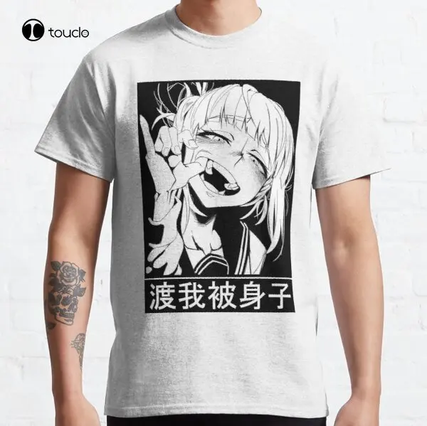 

Химико Тога (Boku No Hero) Классическая футболка на заказ Aldult Подростковая унисекс футболка с цифровой печатью модная забавная Новинка