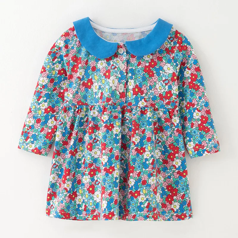 Платье для девочки с принтом животных модное Хлопковое платье Лидер продаж 2019 |