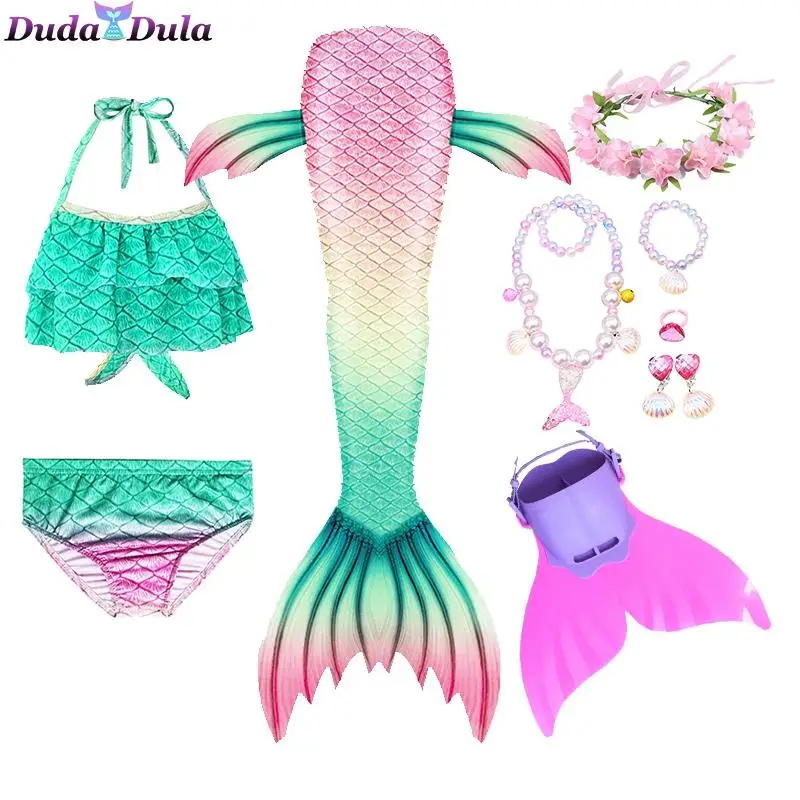 

Girls Kids Children Mermaid Tails for Swimming Costume Bikini Girl Kids Bikini Swimwear Girls Summer Dresses Cosplay Anime