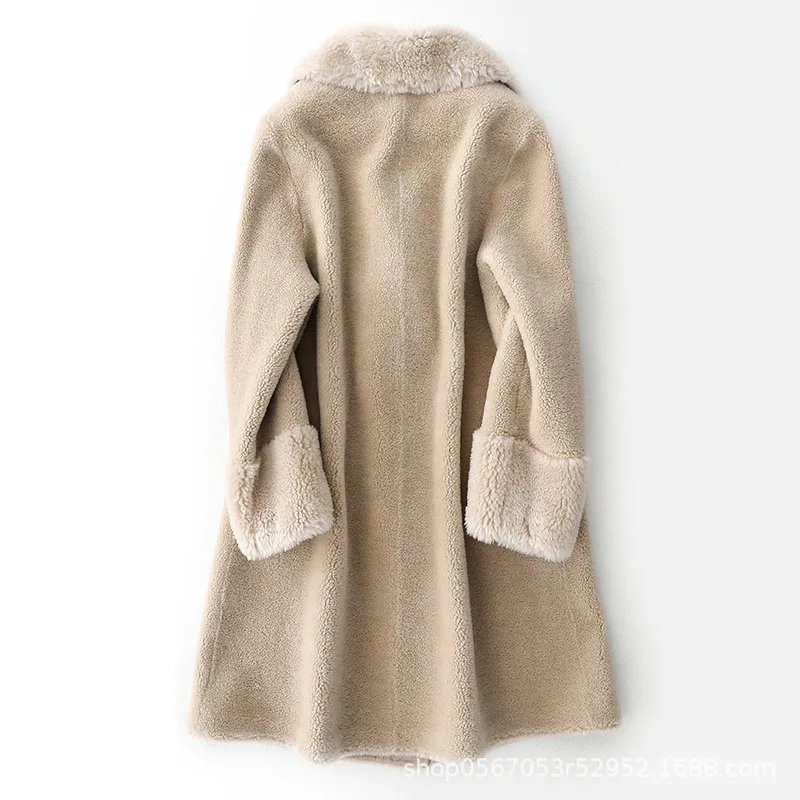 Пальто зимнее 2020 Женское пальто из натурального меха женская элегантная