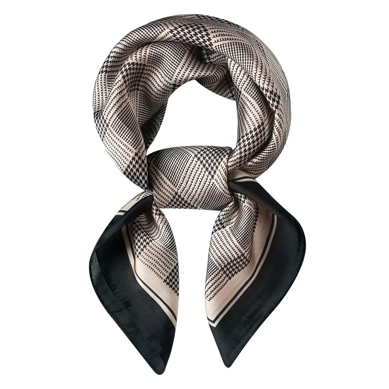 

2021 Female New Bubble Silk Scarf Luxury Square Scarf Hijab Fashion Wrap Bandana Shawls Headband Hijabs Bandana Foulard Scarves