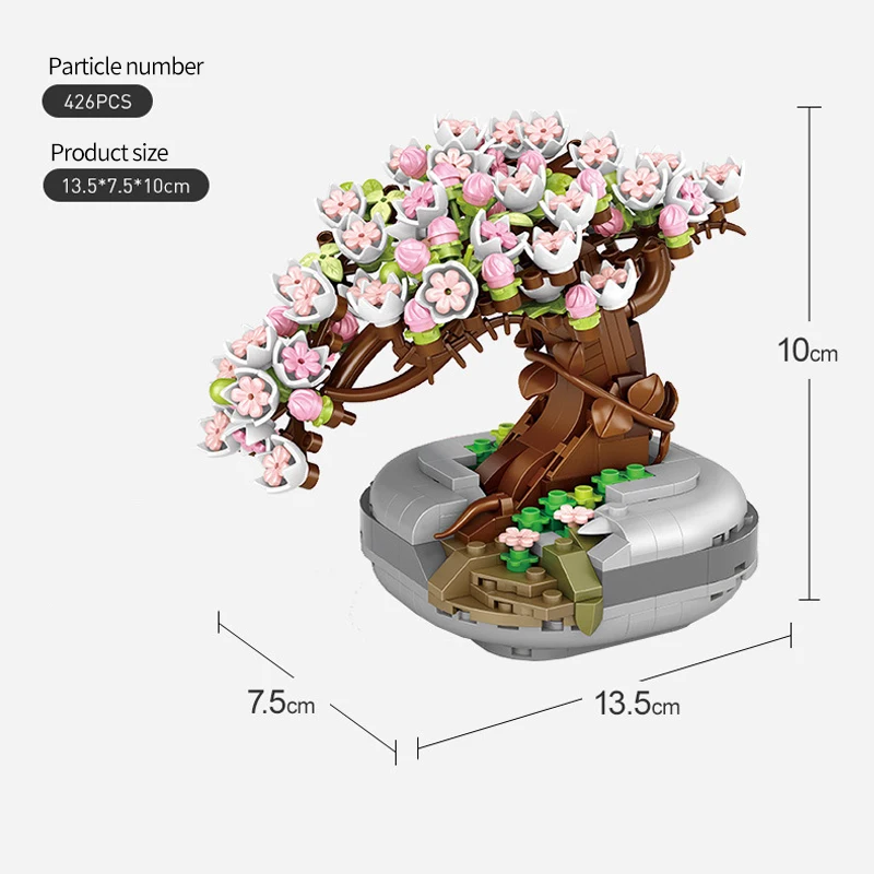 389 шт. Детский конструктор суккуленты