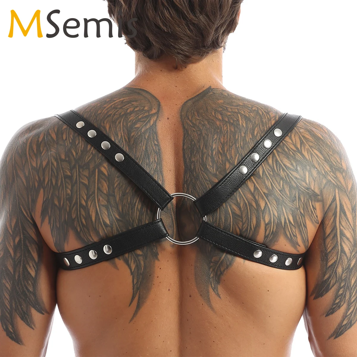 

Нагрудный ремень из искусственной кожи, с кнопками