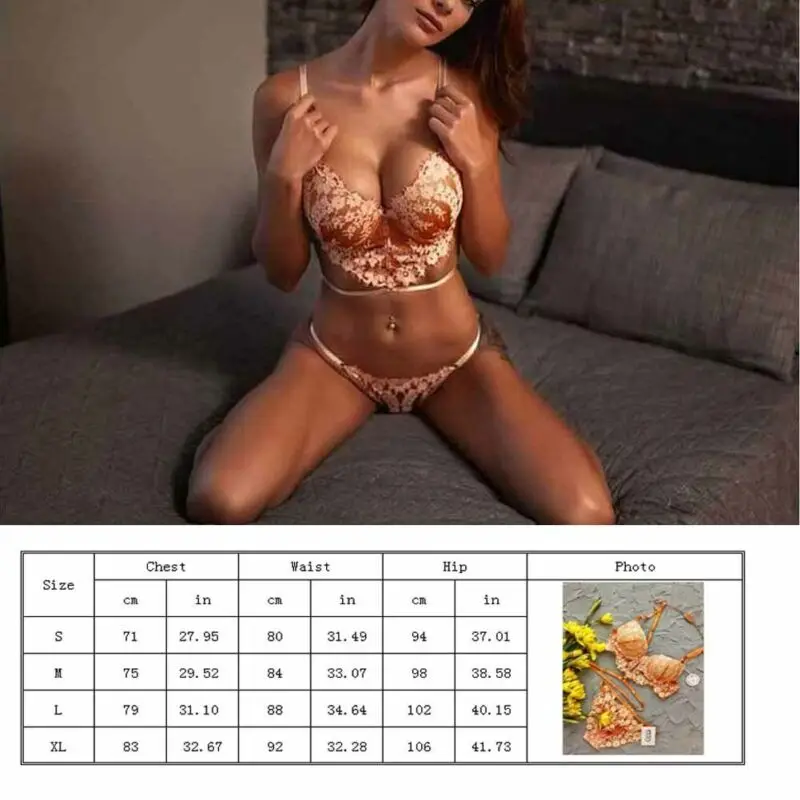 Горячая Для женщин женские сексуальный кружевной комплект нижнего белья Пуш-Ап