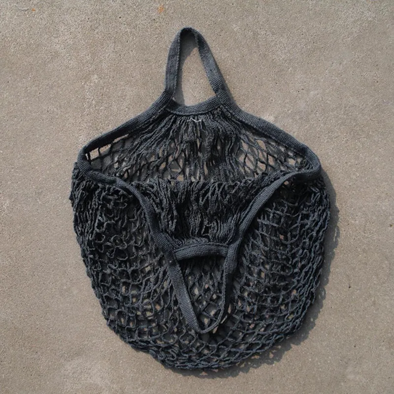 Продуктовый сетчатый мешок для картофеля из органического хлопка цвет шнура