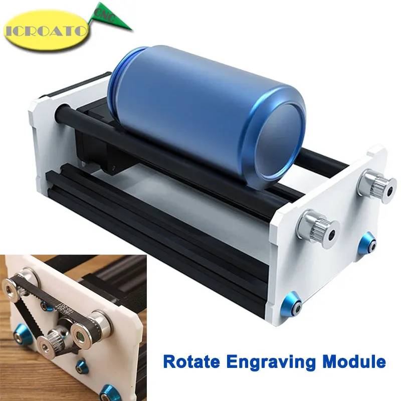 Поворотный модуль для гравировки A3 лазерного гравировального станка оси Y