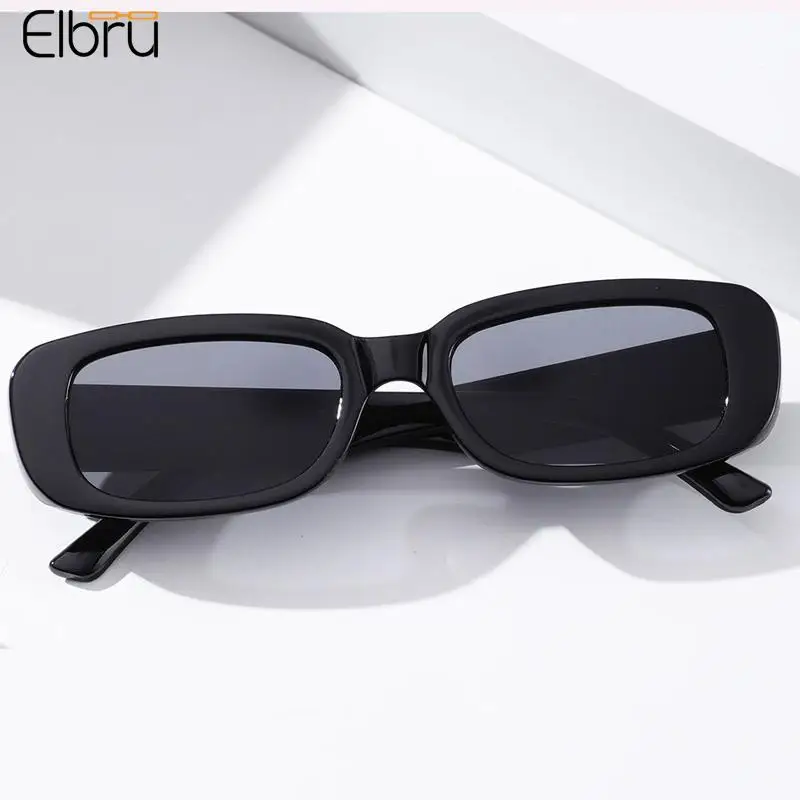 

Мужские и женские солнцезащитные очки Elbru Trend, маленькие солнцезащитные очки в оправе из поликарбоната, квадратные солнцезащитные очки с за...