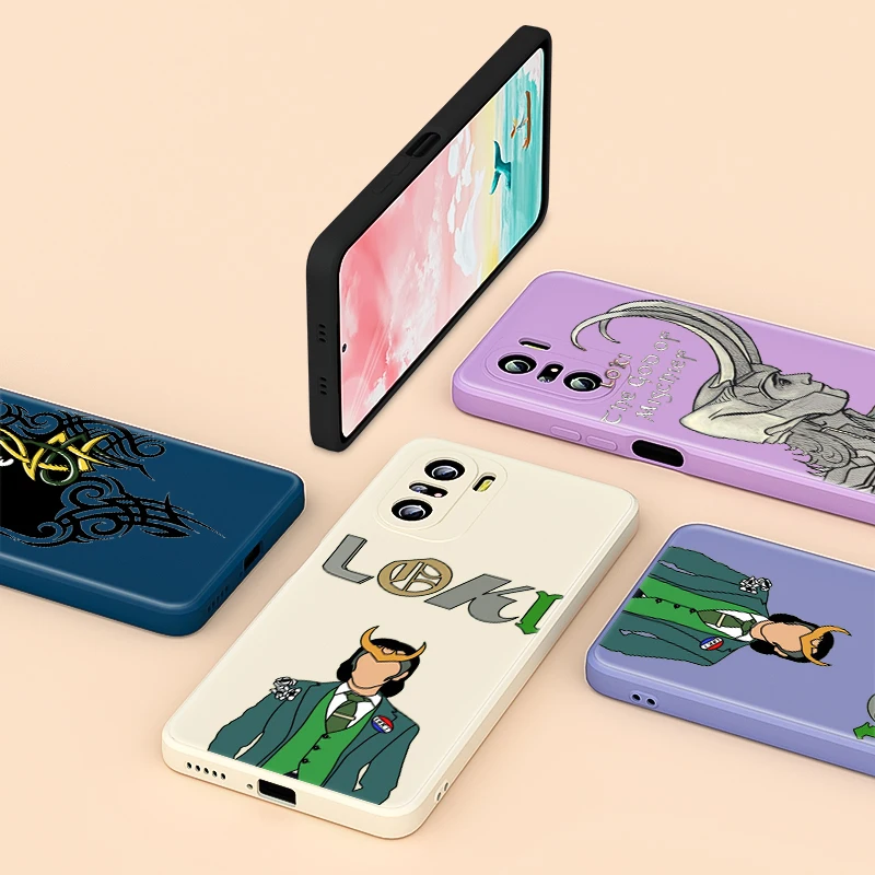 

handsome Loki For Redmi K40 Gaming 8A Pro K30 K30S 10X 9 Power 9C 9A 9T 8 7 Phone Case Liquid Silicone Soft Cover