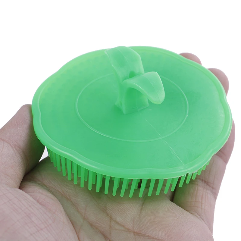 Силиконовый пластиковый массажер шампунь щетка для массажа головы мытья волос
