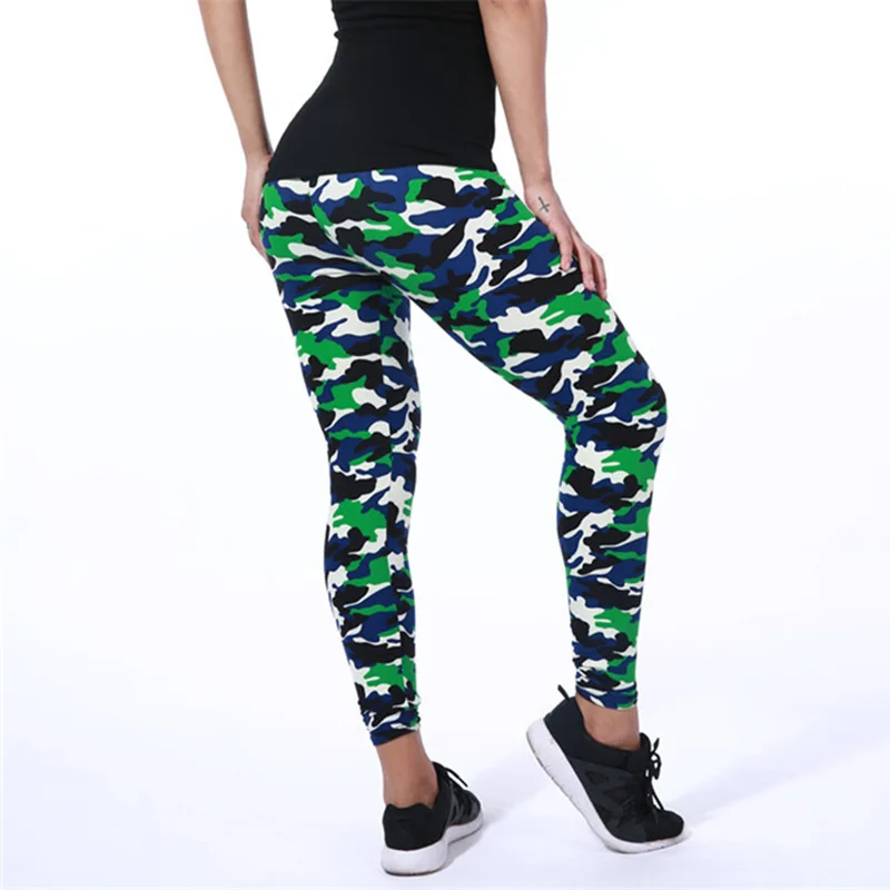 W056 Camouflage 5 CUHAKCI леггинсы с граффити цветочным рисунком Леггинсы для женщин Леггинсы Хаундстут распродажа эластичные дизайнерские винтажные леггинсы W056 - Цвет: W056 Camouflage 5