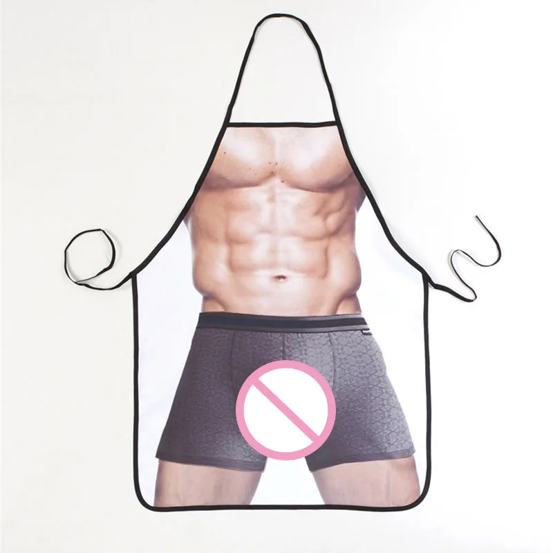 Сексуальные плавки фартук забавные персональные Кухонные фартуки ремесла для