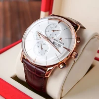 reef tigerrt top brand luxury automatic watch reloj hombre multi function rose gold fashion watches leather strap rga1699