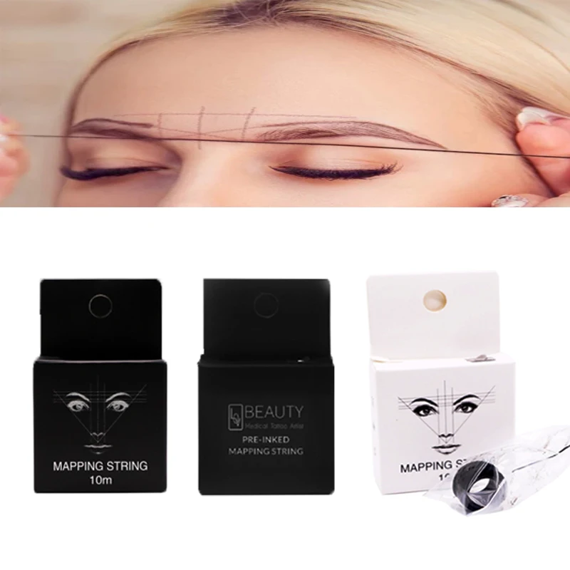 Новинка 10 м микроблейдинг построение карты заготовка бровей маркер для нитка