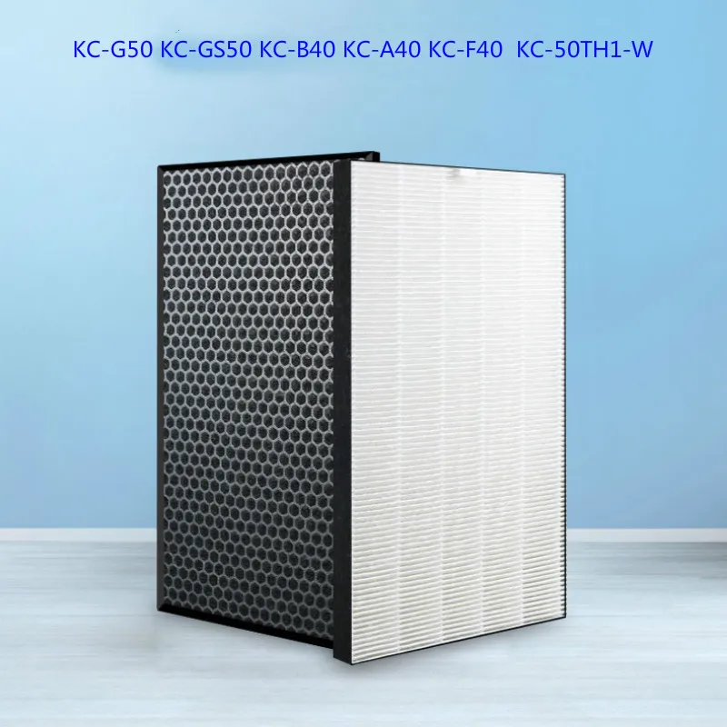 Очиститель воздуха Sharp детали для KC G50 GS50 B40 A40 F40 50TH1 W H12 Hepa Filter Carbon 40*22CM|Запчасти