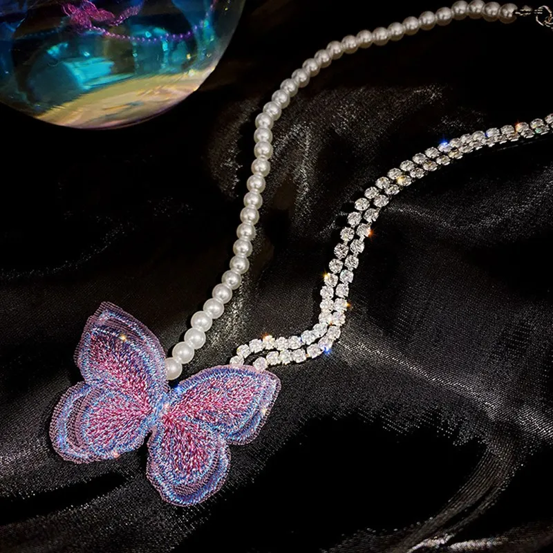 2020 корейский новый дизайн модные ювелирные изделия милая цветная кружевная