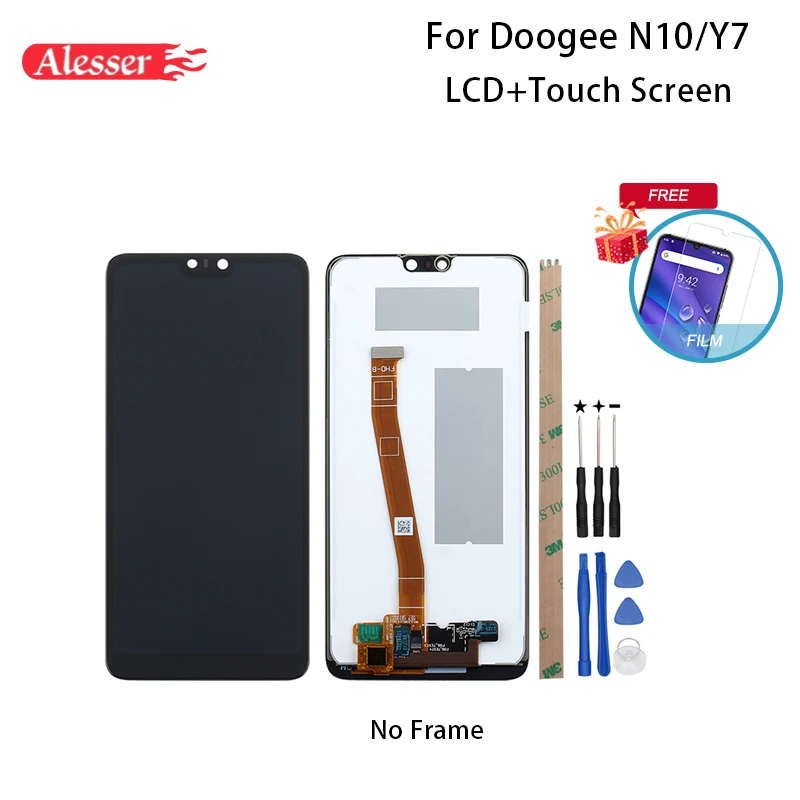 Alesser для ЖК дисплея Doogee N10 и сенсорного экрана 5 84 ''в сборе ремонтные детали с
