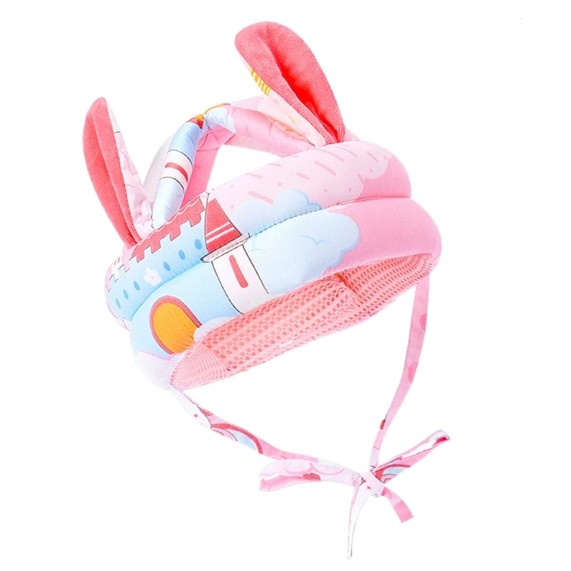 

Toddler Infant Baby No Bump Safety Helmet Hat Cartoon Animal Head Cushion Bonnet P15C