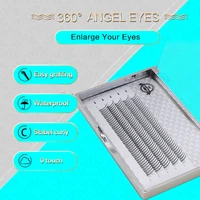200 clusters am shape lashes extension natural premade volume fans mix length individual eye spikes lash in bulk professional