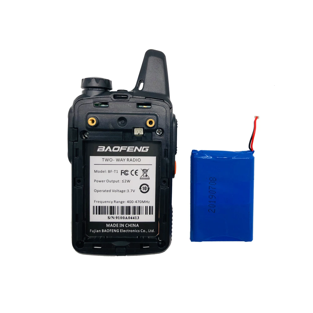 Оригинальный литий-ионный аккумулятор BAOFENG BF-T1 3 7 в 1500 мАч для рации baofeng BF T1 bf-t1 CB Ham