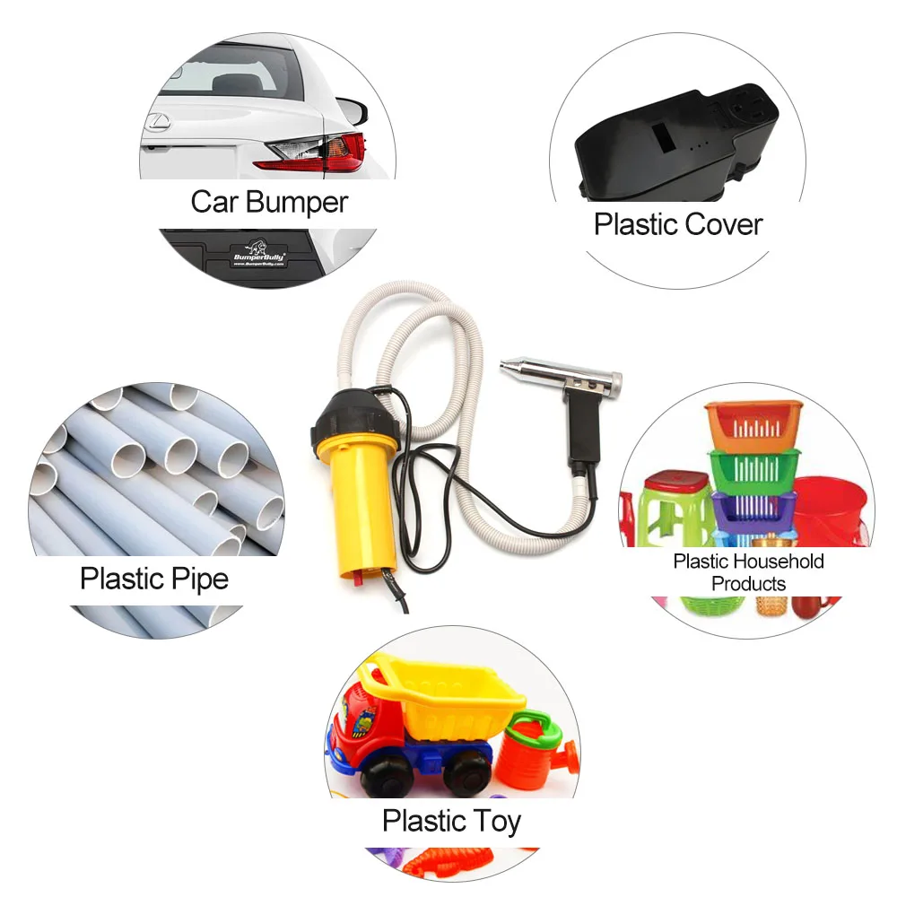 Термофен с регулируемой температурой 1000 Вт для сварки пластика пистолет