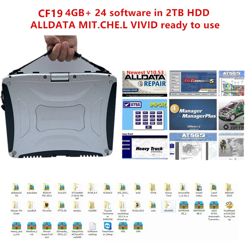 Программное обеспечение для ремонта всех данных Alldata 2021 mit.che.l 10 53 vivid 24 дюйма 2 Тб HDD
