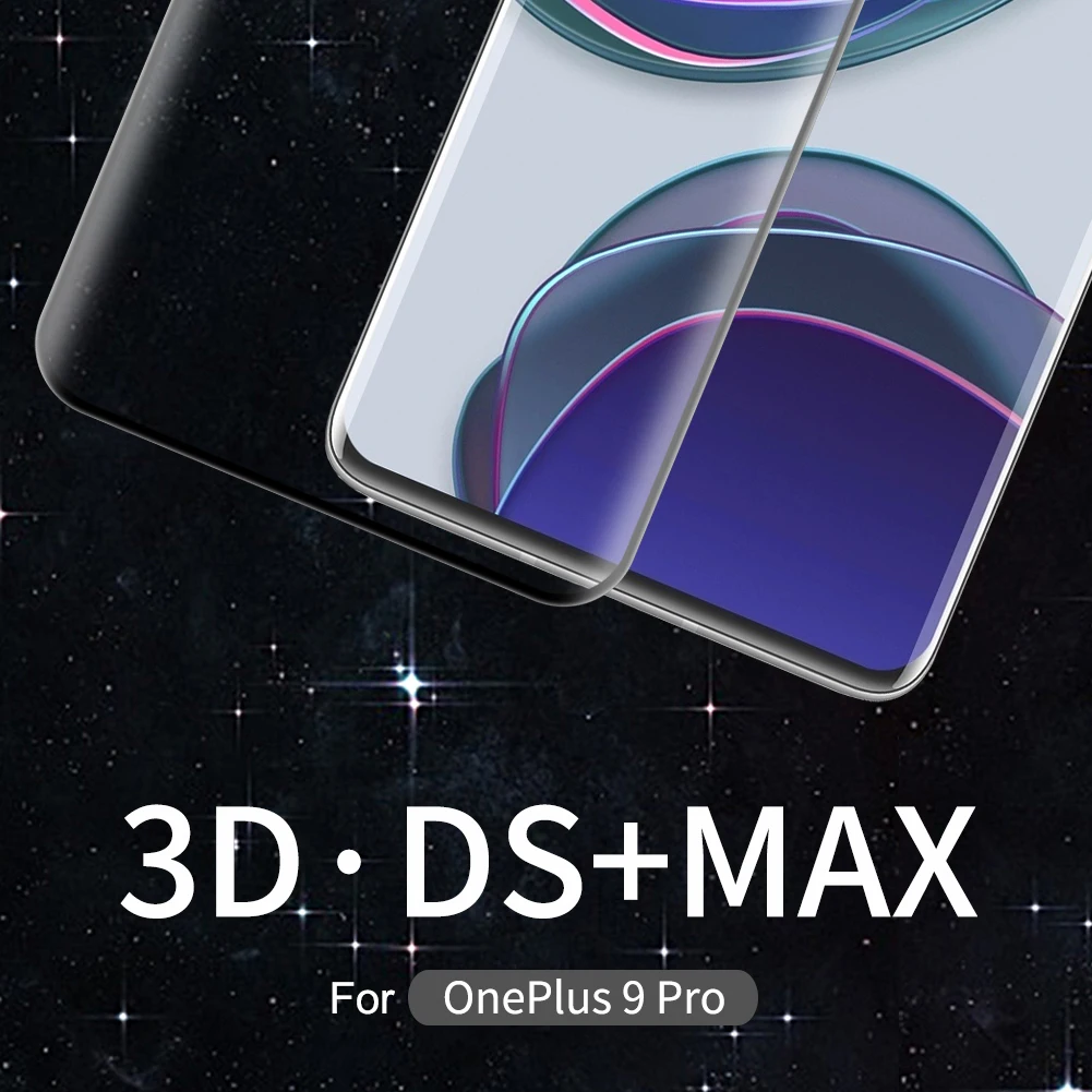 Чехол из ПВХ для OnePlus 9 Pro оригинальная стеклянная пленка NILLKIN 3D DS + MAX защитный