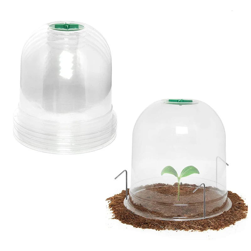 Многоразовые Пластик Парниковый Сад шляпы колокол в форме купола завод занимает