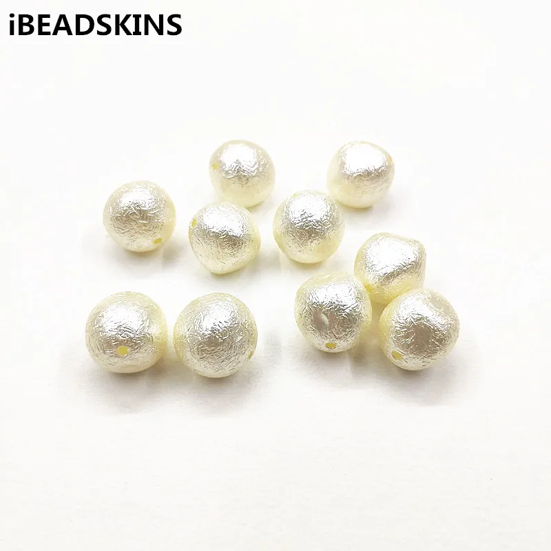 украшения с хлопковым жемчугом. перламутровый жемчуг. жемчуг эффект. жемчуг 10мм №056 сирень (20см). жемчужная матовость.