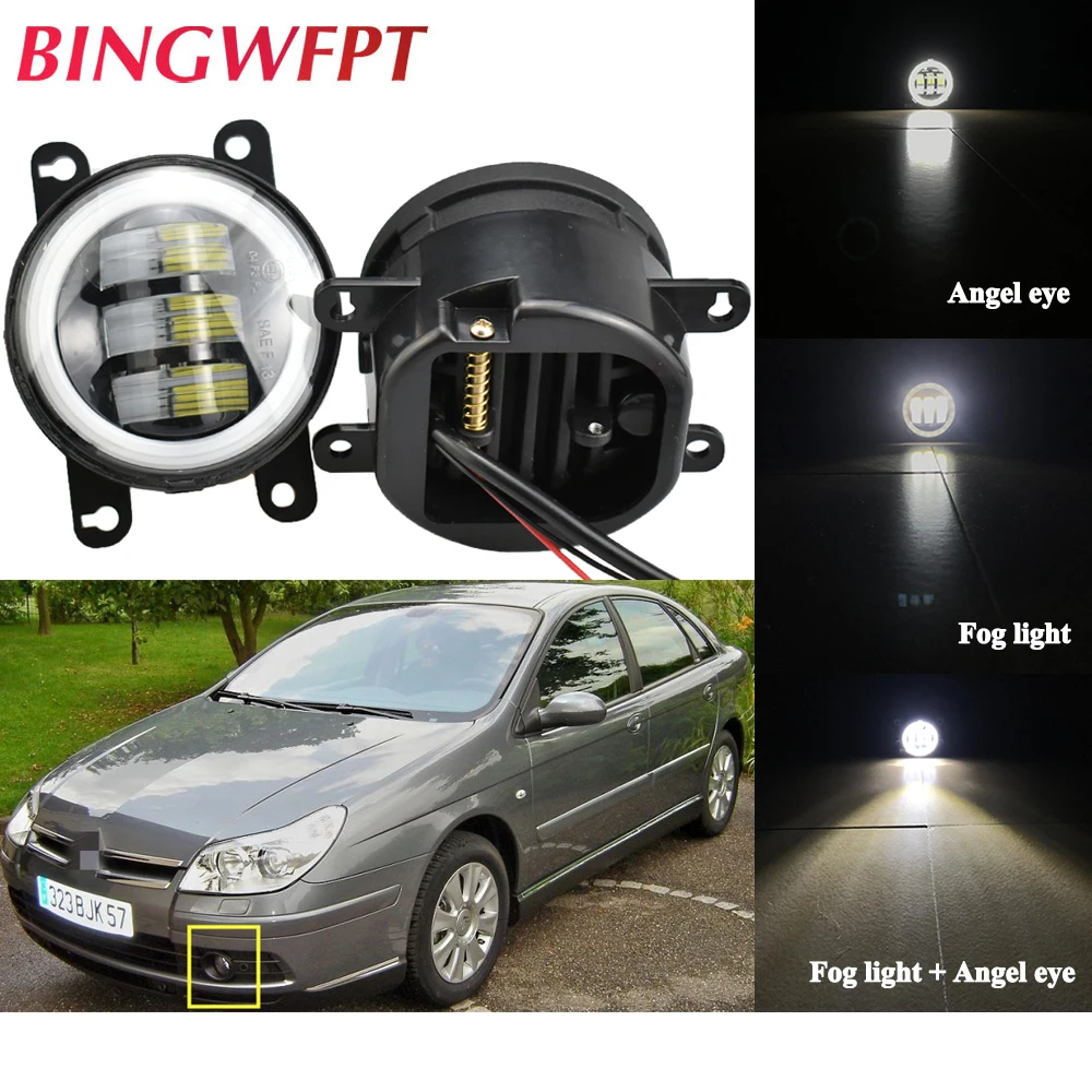 Автомобильный светодиодный противотуманный светильник Ангел глаз DRL Дневной для