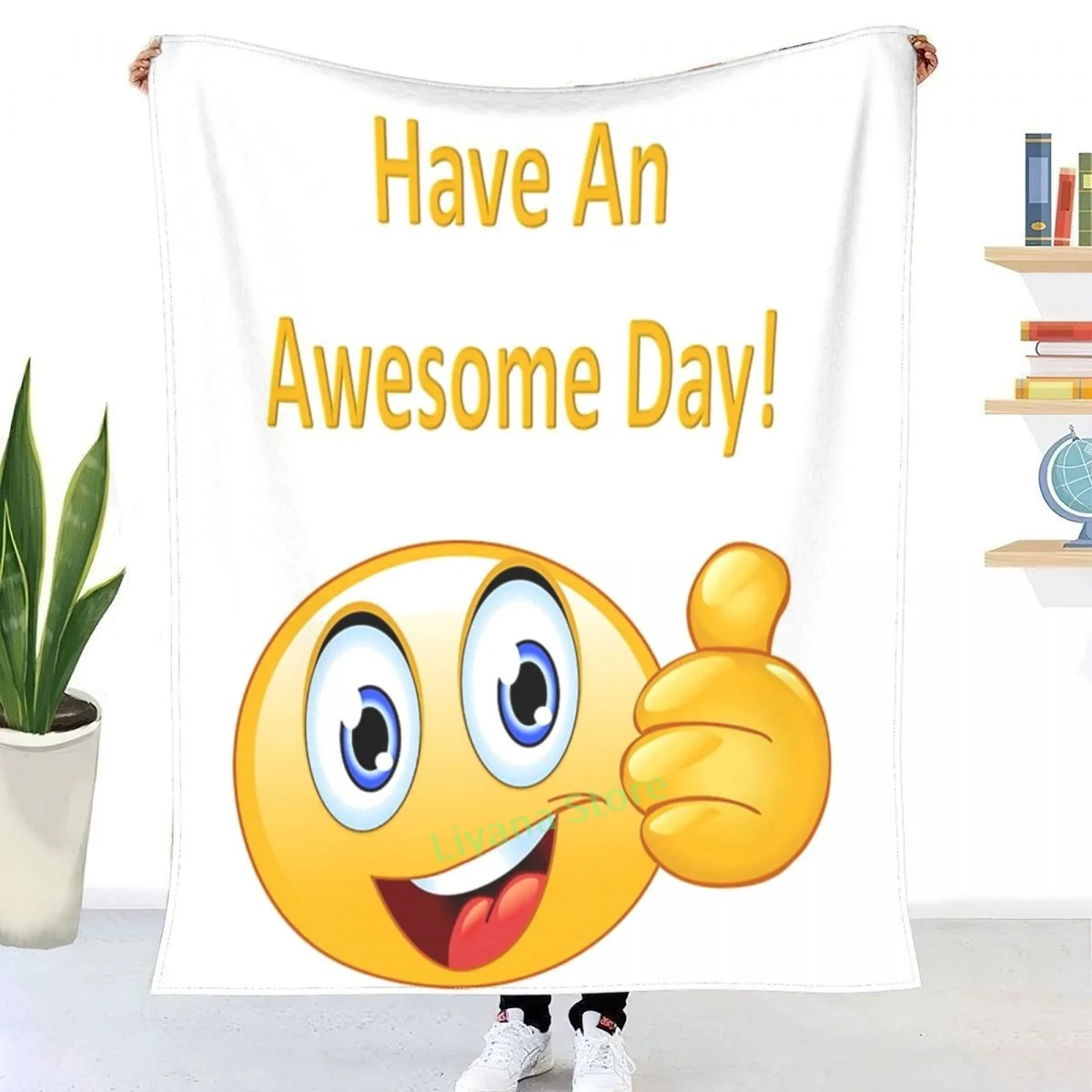 

Have An Awesome Day! Throw Blanket 3D printed sofa bedroom decorative blanket children adult Christmas gift
