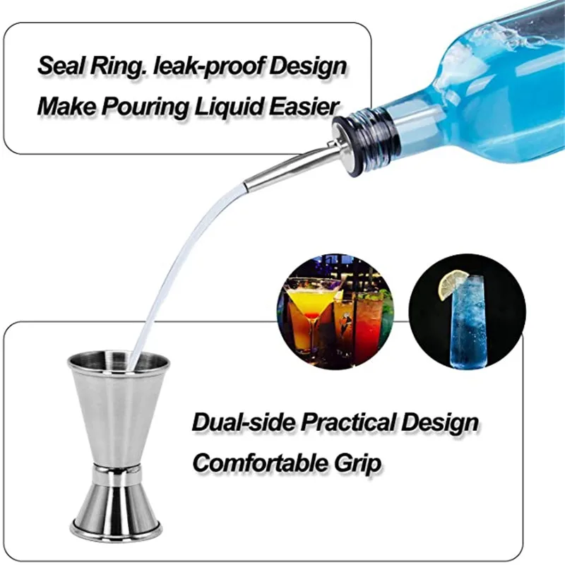 Нержавеющая сталь шейкер набор из 6 предметов костюм мартини пить Бармен