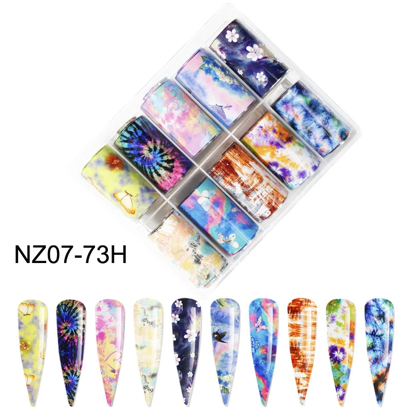 

10pcs quick art film,Nail Cherry blossoms decal,retro classic flower nail sticker,nail sticker,mix flower mix flower nail foil