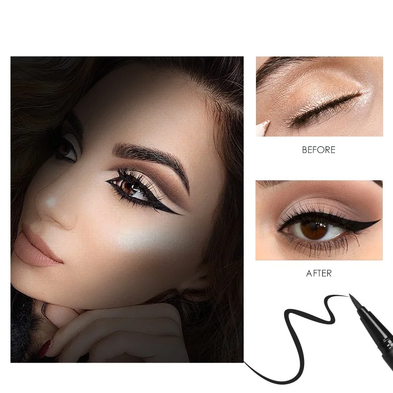 

Professional Liquid Eyeliner Pen Make Up Eye Liner Pencil 24 Hours Long Lasting Water-Proof