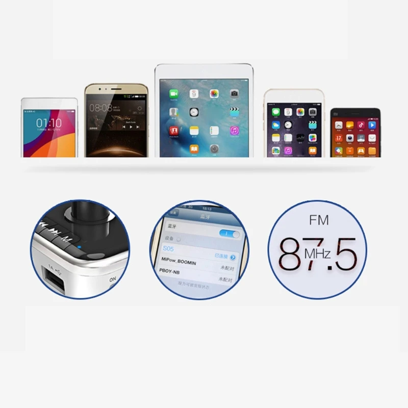 

Автомобильный Bluetooth-приемник с FM-передатчиком и mp3-плеером