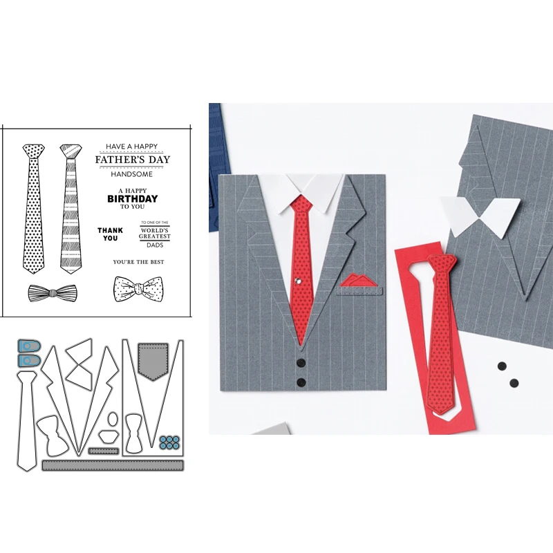 

HANDSOMELY Metal Cutting Dies And Stamps Set Scrapbooking Steel Craft Die Cut Embossing Paper Cards Stencils Scrapbook Dies